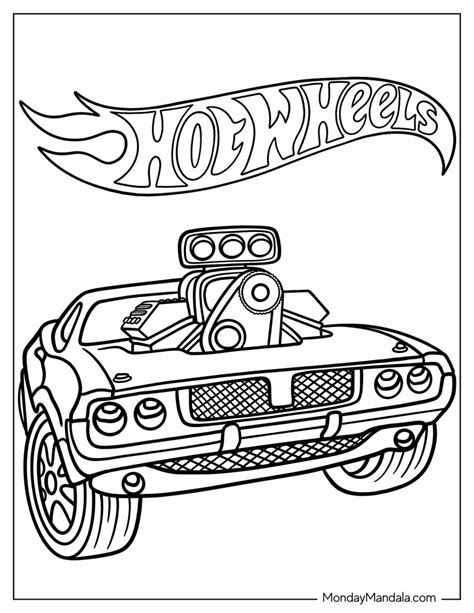 hot wheels colouring pages|26 Hot Wheels Coloring Pages (Free PDF Printables)